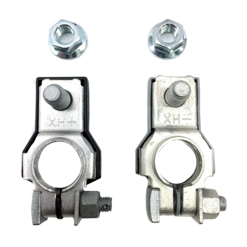 APSG BATTERY TERMINAL | POSITIVE & NEGATIVE SET | OEM | Car Cable Connector Clamp | + - Top Post - Image 2